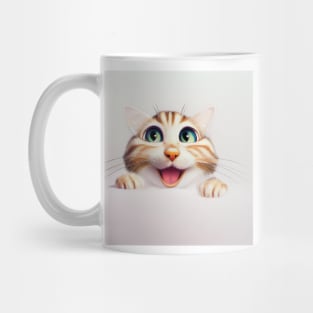 Smiling Cute Tabby Kitten Mug